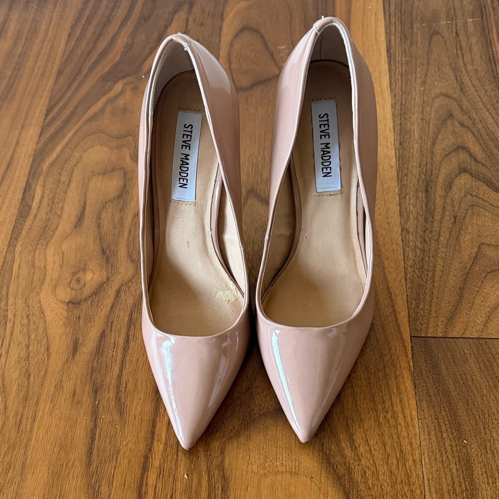 Steve Madden Nude Pink Patent Heels